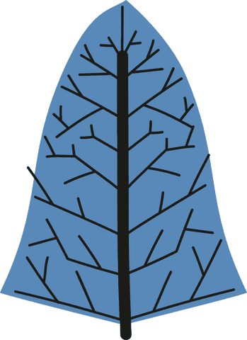 transparent blue leaf with branching veins illustration - Download Free Stock Videos Pikwizard.com