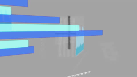 Digital Data Visualization Analysis in Abstract 3D Animation