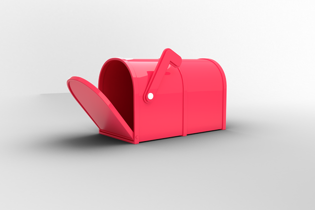 Pink Open Mailbox on Transparent Background for Messages - Download Free Stock Videos Pikwizard.com