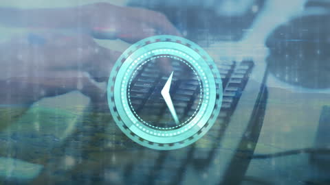 Time Management in Digital Work Environment Concept