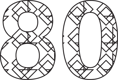festive 80 metallic stencil design on transparent background - Download Free Stock Videos Pikwizard.com