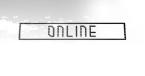 Virtual connectivity concept against cloudy sky