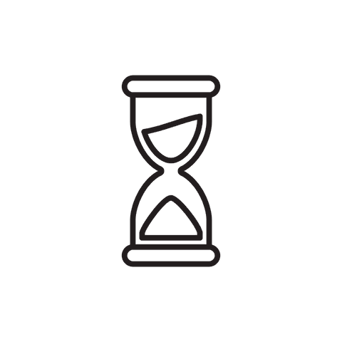 Black Hourglass Icon on Transparent Background for Time Concepts - Download Free Stock Videos Pikwizard.com