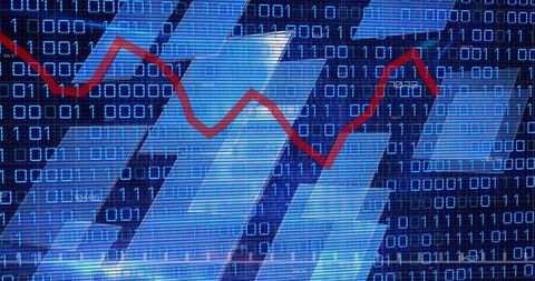 Digital Stock Market Analysis with Binary Code and Graph - Download Free Stock Images Pikwizard.com