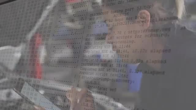 Technician Troubleshooting with Digital Port Scan Display