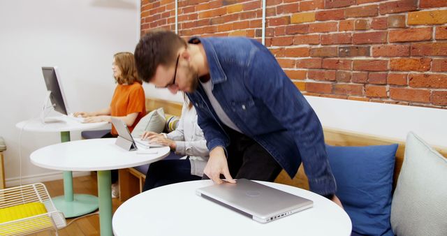 Young Professionals Working in Modern Office Co-Working Space - Download Free Stock Images Pikwizard.com