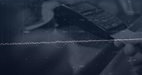 Digital Payment Technology Concept with Data Overlay - Download Free Stock Images Pikwizard.com