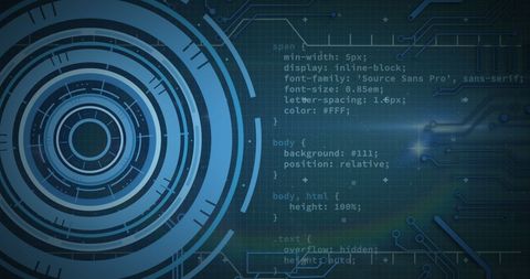 Futuristic Interface Display with Data Code - Download Free Stock Images Pikwizard.com