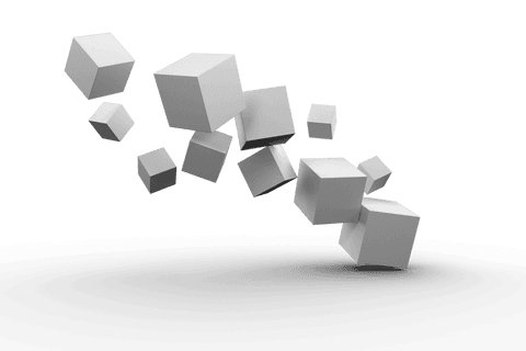 transparent 3d white cubes tumbling in abstract motion - Download Free Stock Videos Pikwizard.com