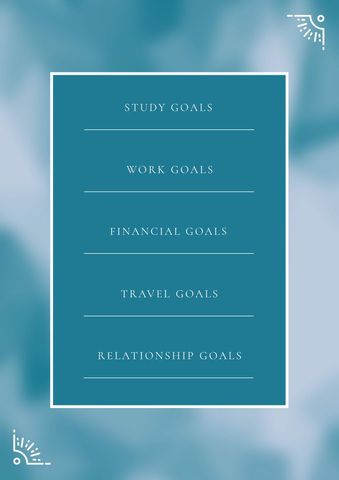 Motivational Goals List on Minimal Design Background - Download Free Stock Templates Pikwizard.com