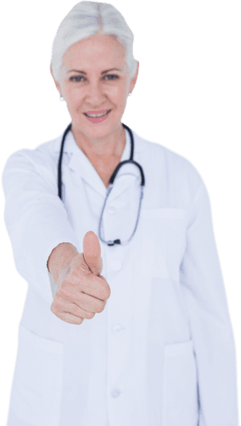 Transparent Portrait of Doctor Giving Thumbs Up - Download Free Stock Videos Pikwizard.com