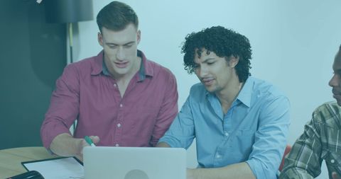 Team Collaborating on Data Analysis Project