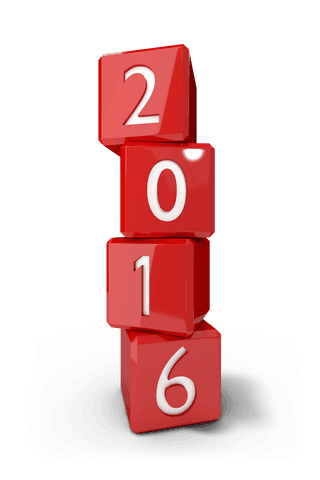 red 3d cubes displaying 2016 on transparent background - Download Free Stock Videos Pikwizard.com