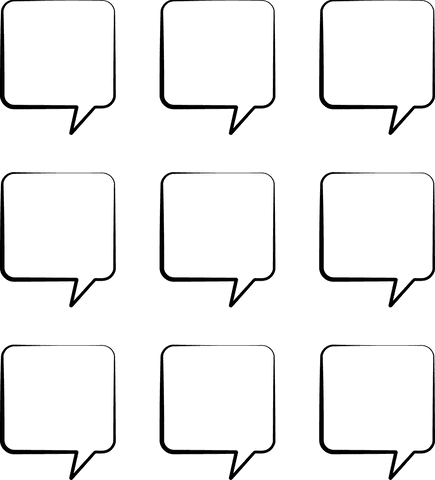 black speech bubble vector on transparent background - Download Free Stock Videos Pikwizard.com