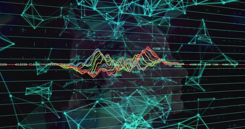Abstract Network Visualization with Woman's Profile and Digital Data - Download Free Stock Images Pikwizard.com