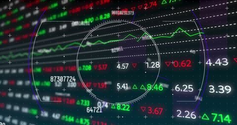Financial Data Processing Interface with Radar Style Graphics - Download Free Stock Images Pikwizard.com