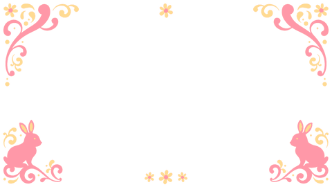 vintage ornamental pink and gold frame with rabbits on transparent background - Download Free Stock Videos Pikwizard.com