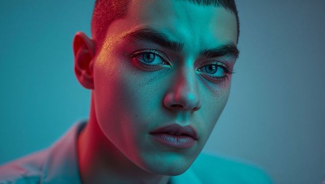 Dramatic portraiture with vibrant lighting techniques