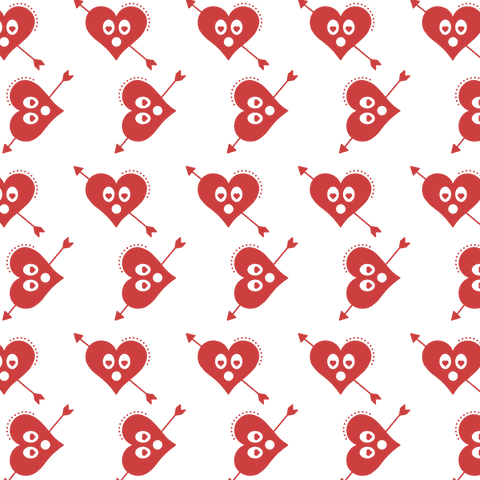 seamless red surprised heart pattern on transparent vector background - Download Free Stock Videos Pikwizard.com