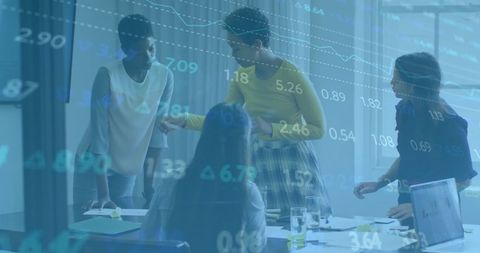 Diverse Business Team Analyzing Financial Data Collaboratively - Download Free Stock Images Pikwizard.com