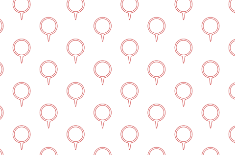 Red Destination Pins Seamless Transparent Pattern Background - Download Free Stock Videos Pikwizard.com