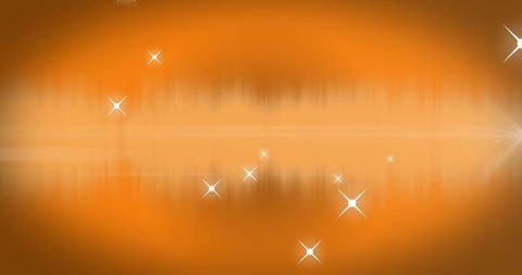 hypnotic glow and twinkling stars on orange background - Download Free Stock Images Pikwizard.com