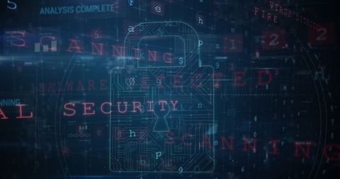 Secure Data Encryption Concept with Digital Padlock - Download Free Stock Images Pikwizard.com