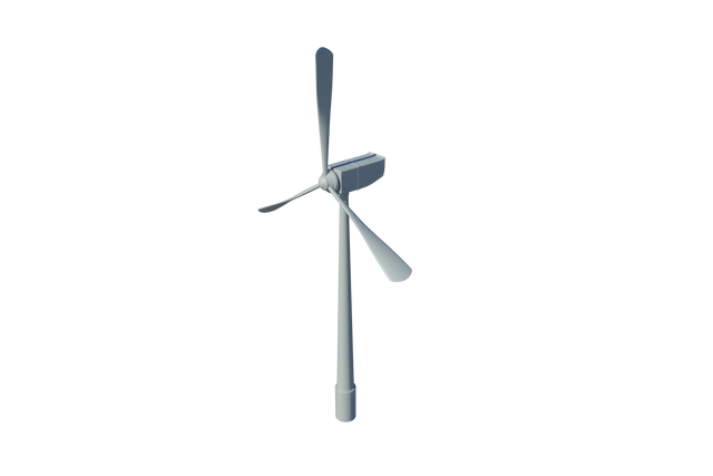 Transparent Gray Wind Turbine Isolated on White Background - Download Free Stock Videos Pikwizard.com