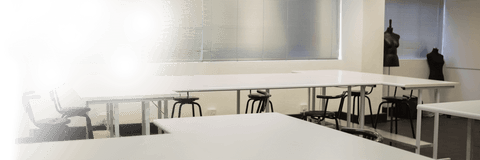 transparent unoccupied workspace with chic white desks and stylish stools - Download Free Stock Videos Pikwizard.com