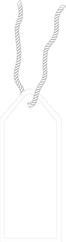 minimalist white label with twine on transparent background - Download Free Stock Videos Pikwizard.com