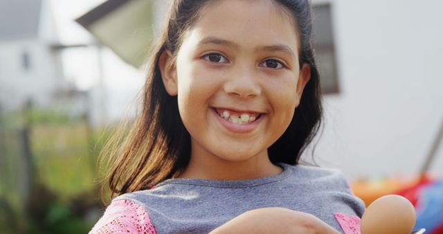 Joyful Girl with Missing Teeth Embracing Childhood Moments - Download Free Stock Images Pikwizard.com