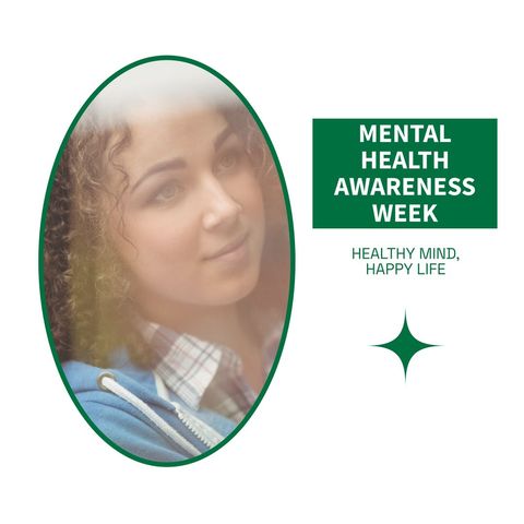 thoughtful young woman highlighting mental health awareness - Download Free Stock Templates Pikwizard.com