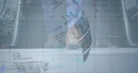 Global Finance Animation with Interactive Digital Interface