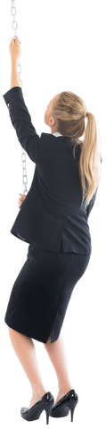 determined businesswoman climbing strength with transparent background - Download Free Stock Videos Pikwizard.com