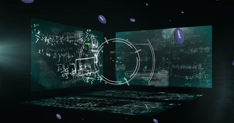 Futuristic Digital Interface for Complex Mathematics and Data Analysis - Download Free Stock Images Pikwizard.com
