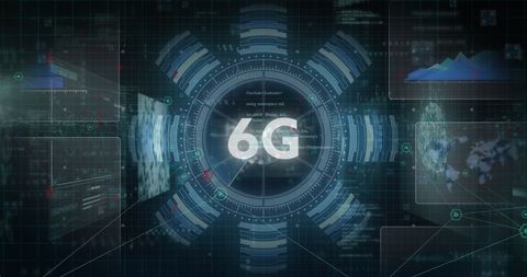 Digital Data Networks and 6G Technology in Global Interface - Download Free Stock Images Pikwizard.com