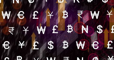 Floating Currency Symbols on Abstract Financial Background - Download Free Stock Images Pikwizard.com