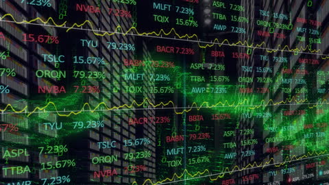 Digital Financial Data Overlay on Global Virtual Market
