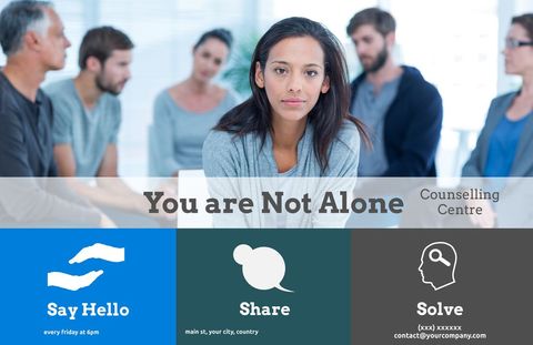 Empowering Mental Health Support Group Session - Download Free Stock Templates Pikwizard.com