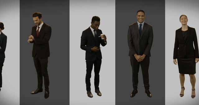 Group of Diverse Business Professionals Standing in Suits - Download Free Stock Images Pikwizard.com