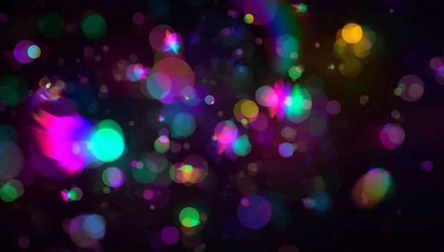 Vibrant Luminescent Bokeh with Starburst Flares