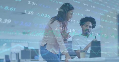 Collaborative business analysis with digital financial data overlay
