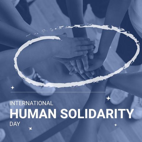 children stacking hands for international human solidarity day - Download Free Stock Templates Pikwizard.com