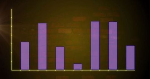 Data Analytics with Barchart Over Abstract Background