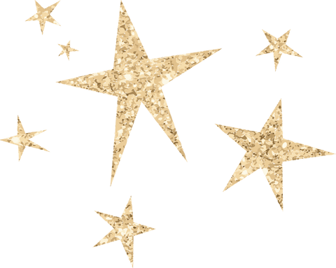 Golden Glitter Stars Scattering on Transparent Background - Download Free Stock Videos Pikwizard.com