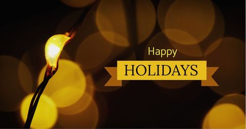 Festive Christmas Lights Greeting Card Background - Download Free Stock Images Pikwizard.com