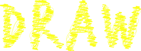 Doodle Style Yellow 'Draw' Word on Transparent Background - Download Free Stock Videos Pikwizard.com