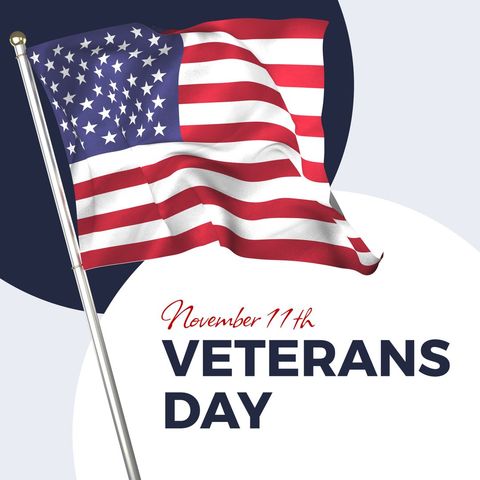 Veterans Day Tribute with a Waving American Flag Graphic - Download Free Stock Templates Pikwizard.com