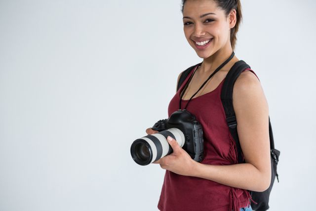 Perfect for websites, blogs, and articles related to photography, freelance services, and creative industries. Ideal for promoting photography courses, workshops, or showcasing photography equipment. Can be used in advertisements for camera brands or photography studios.