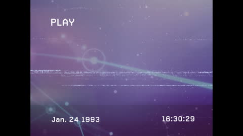 Abstract Digital Data Processing Animation with Retro Video Theme